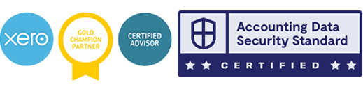 Xero, Gold Champion Partner, Certified Advisor and Accounting Data Security Standard Certified